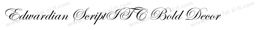 Edwardian ScriptITC Bold Decorated0字体转换